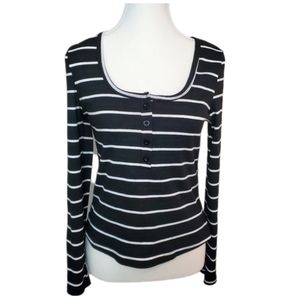 Shein Black and White Top - Large